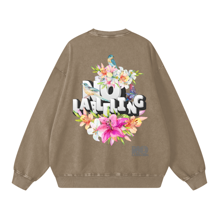 Acid Wash Oversize Sweatshirt - 360 GSM