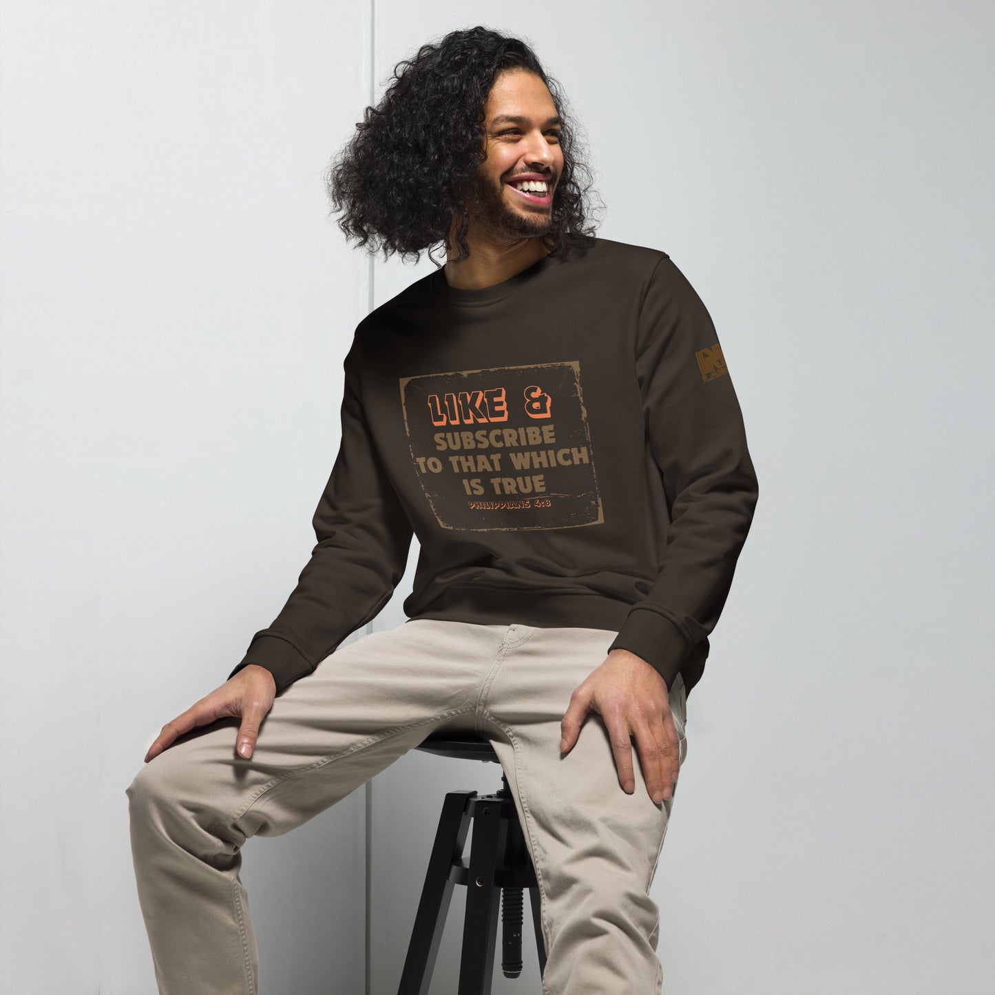 Bible Verse Unisex organic sweatshirt, Subscribe