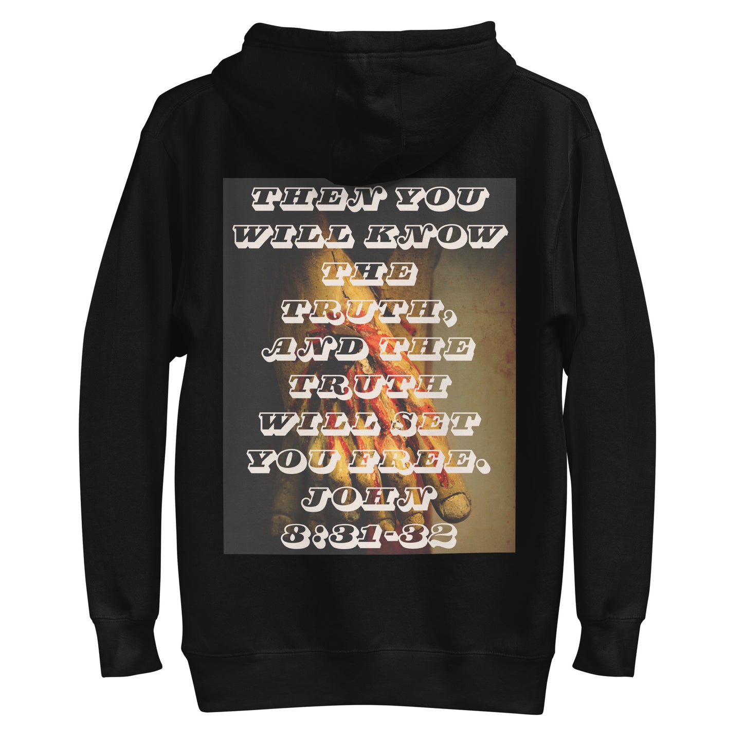 Christian Men's Hoodie With Bible Verse - You will Know The Truth