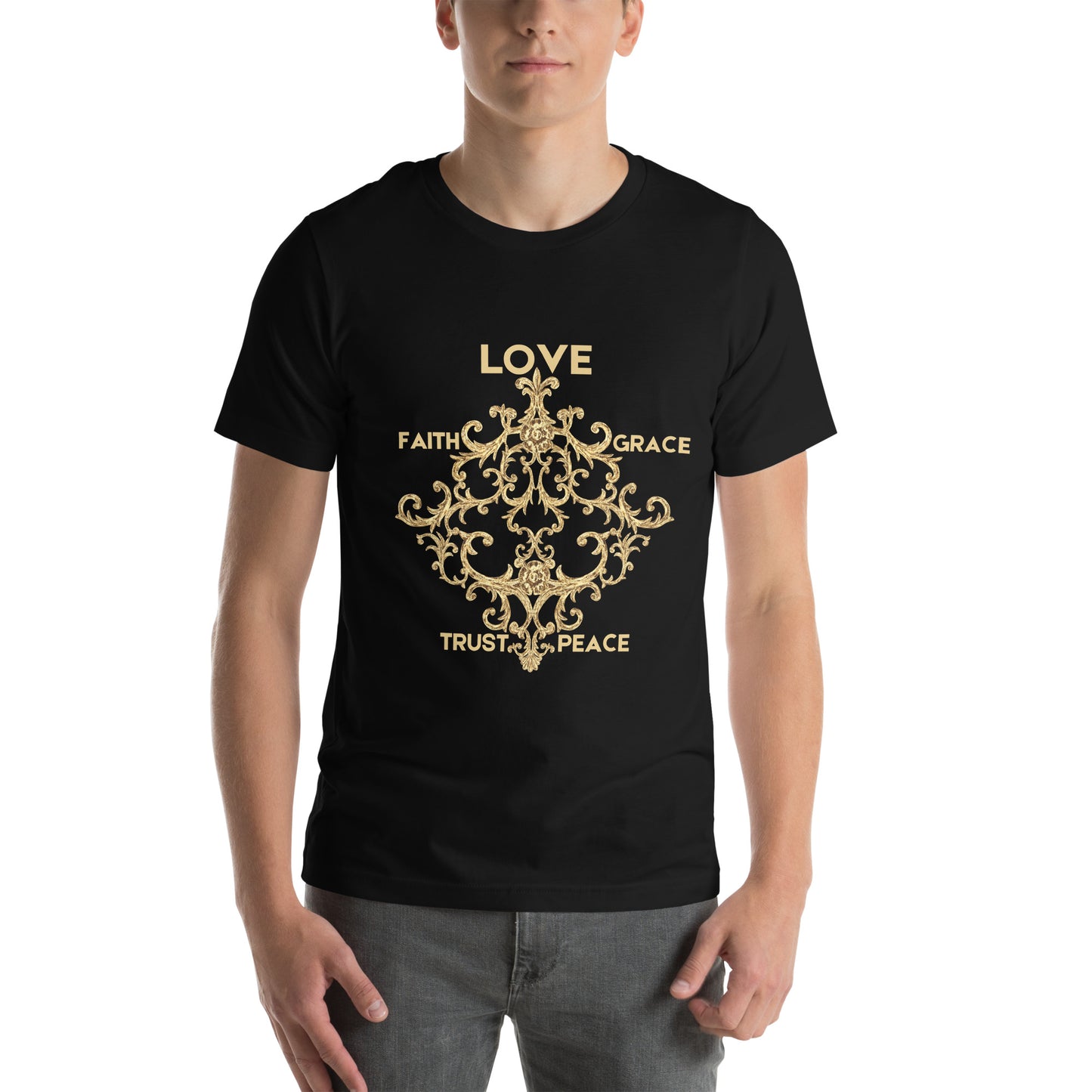 Love and Trust Unisex t-shirt - Choose from White or Black