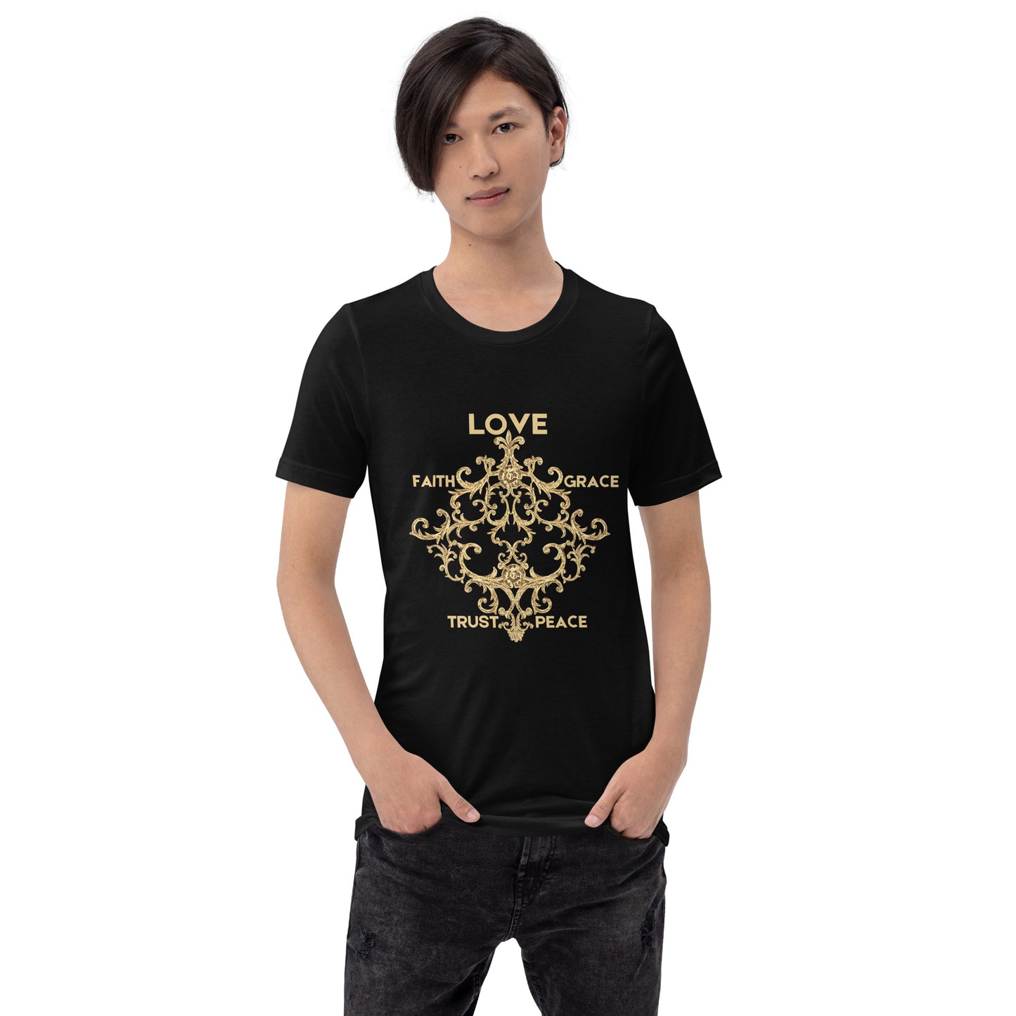 Love and Trust Unisex t-shirt - Choose from White or Black