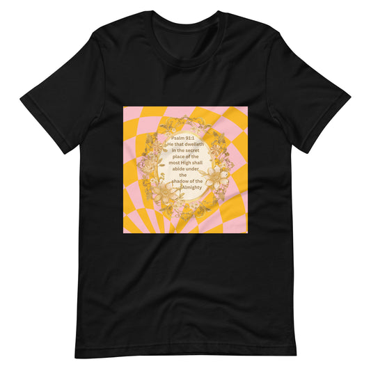 Bible Verse T-shirt, Unisex, Scripture Verse From Pslam 91