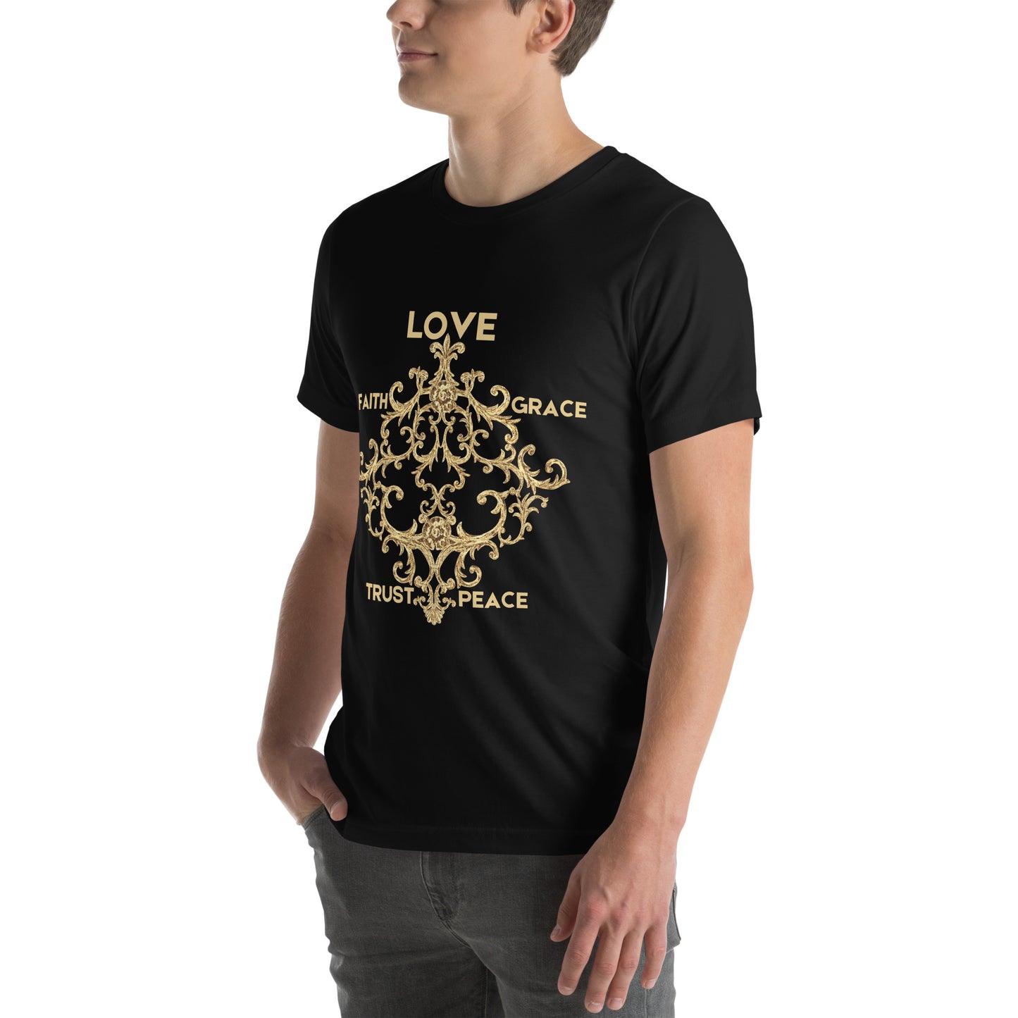 Love and Trust Unisex t-shirt - Choose from White or Black