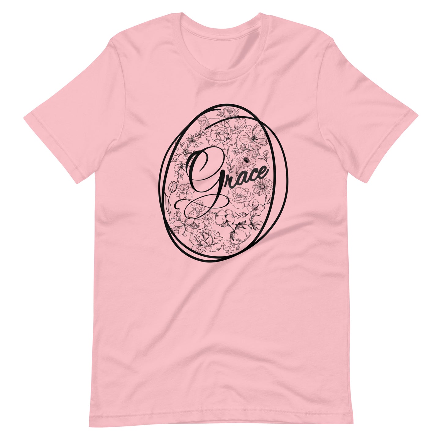 Grace Unisex T-shirt - Choose from Tan, White or Pink