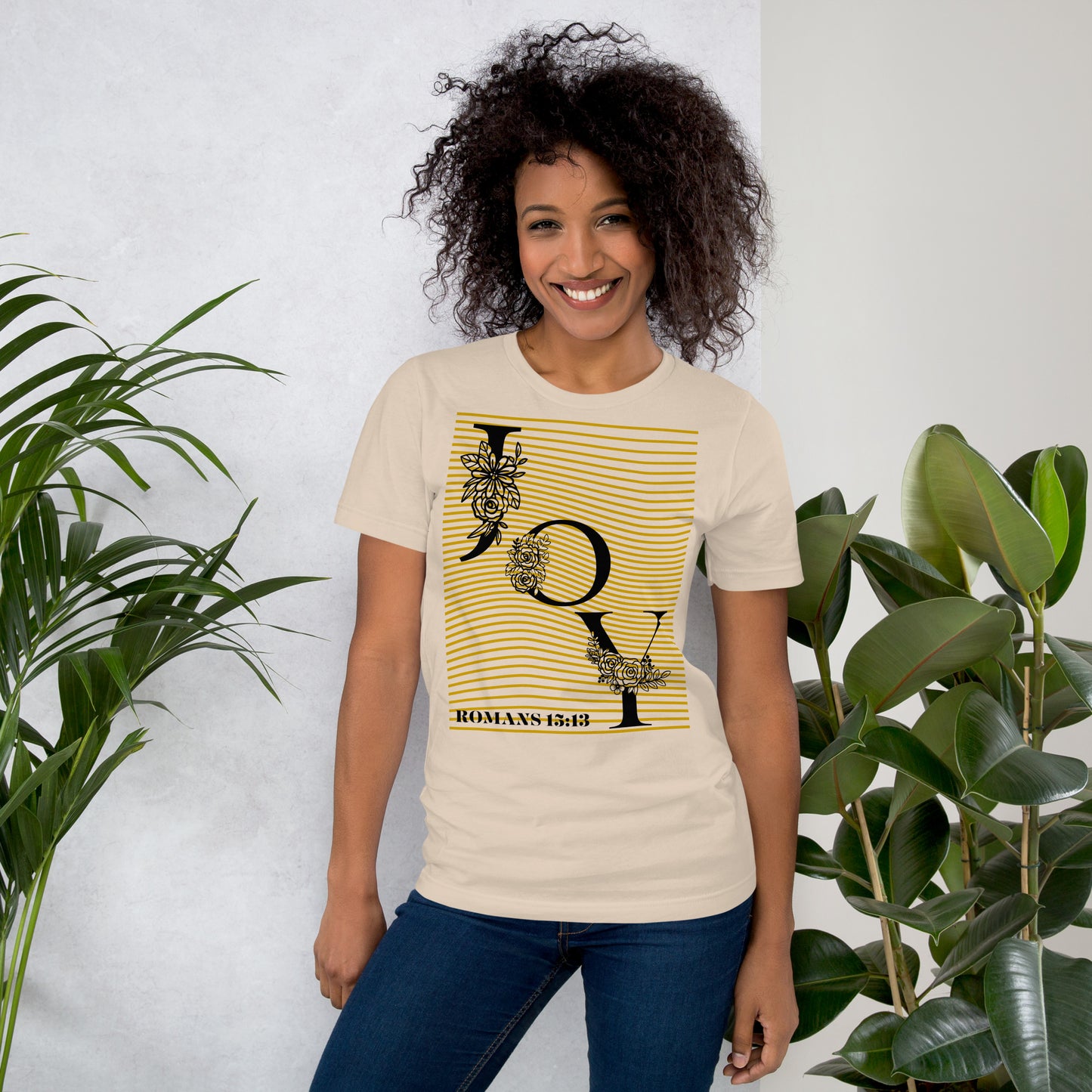 Joy Unisex T-shirt - Choose from White, Cream and Silver